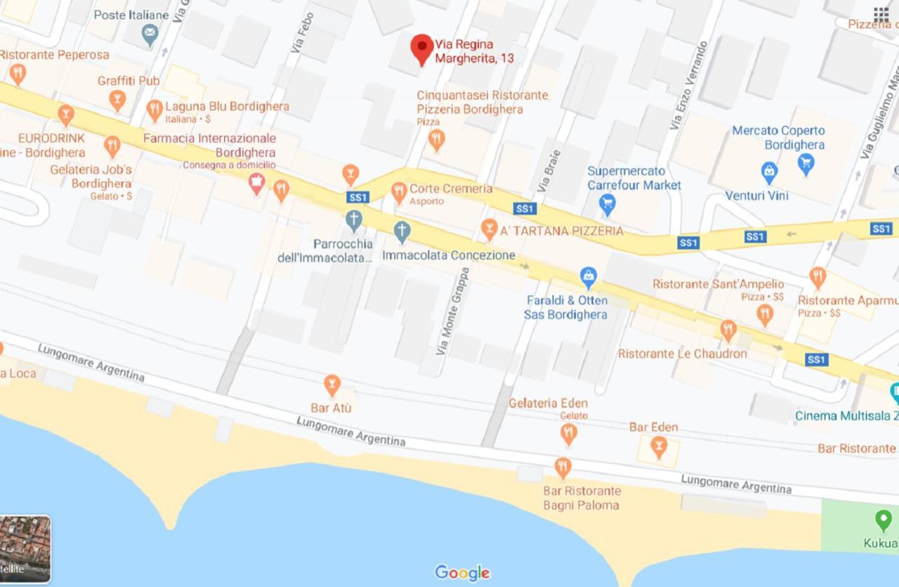 Casa Margherita, Centrale A Due Passi Dal Mare Бордигера Экстерьер фото